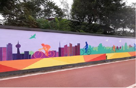  志丹墙体彩绘-围墙