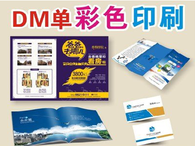  志丹单页印刷，色彩搭配简单。